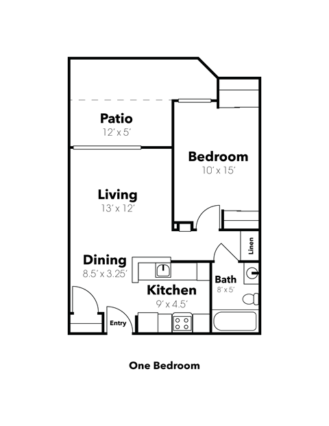 One Bedroom Apartment